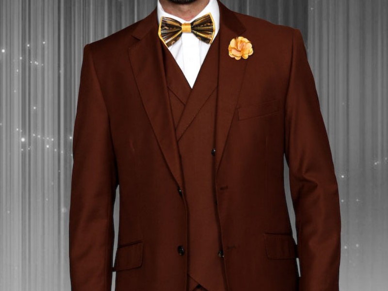 REGULAR FIT PLEATED PANTS